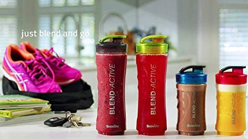 Breville VBL214 Blend Active ColourMix Family Personal Blender, Smoothie Maker and Citrus Juicer with 4 Portable Blending Bottles, 300 W, Multi-Colour