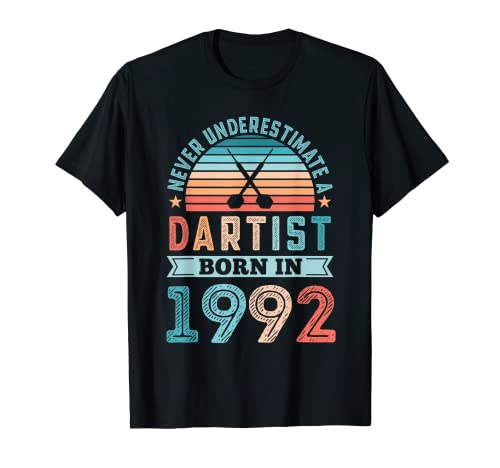 Dartist born 1992 - Dardos de cumpleaños Camiseta