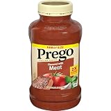 Prego Italian Pasta Sauce Flavored With Meat, 45 oz Jar