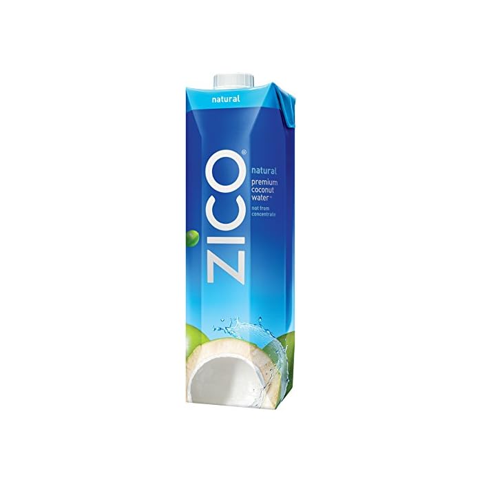 Buy Zico Natural Coconut Water Drink, Tetra Pack, 1 Liter, Pack of 12 Online at desertcart Japan