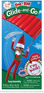 Elf on the Shelf Glide-and-Go Elf Adventure Kit | Elf Parachute (Elf not included) | Christmas Elf on the Shelf Accessories | Elf on the Shelf Props | Parachuting Elf Arrival Ideas | Welcome Back Elf