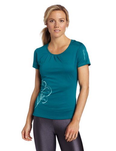 T-Shirt Salomon Champex de randonnée et trail pour Femme active