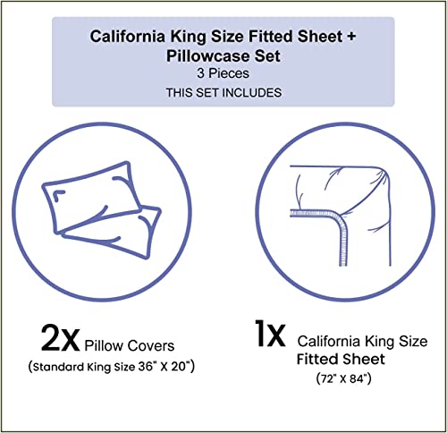 Decorative Bedding Sheet Set Cal-King Size, Reptiles Deep Pockets Fitted Sheet & 2 Pillow Sham Set, Lizard Family Design Primitive Camouflage Print Microfiber 3Pc Bed Sheets Set #TOP3