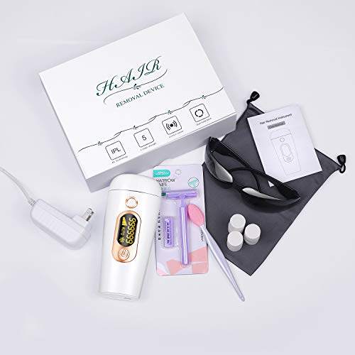 Hair Removal Device Permanent Automatic Mode Painless Hair Remover for Women and Man UPGRADE to 999,900 Flashes for Armpits Face Arms Bikini Line Back Legs Professional Hair Treatment Home Use (TM3) - Thumbnail 7