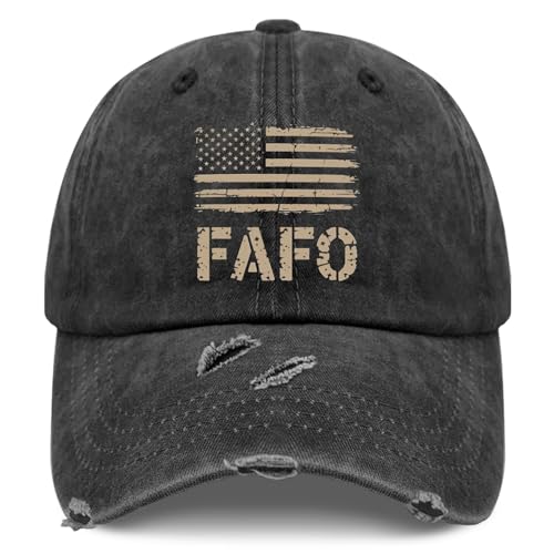 FAFO Hat for Women Fashion Washed Distressed Baseball Cap