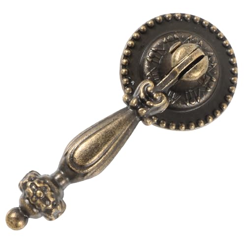 DECOMELODY 2 piezas Tiradores de Gabinete Vintage de Bronce Antiguo de Unidades Manijas para Cocina Armarios y Cajones Diseño Clásico y Resistente Fáciles de Instalar para Muebles y Roperos