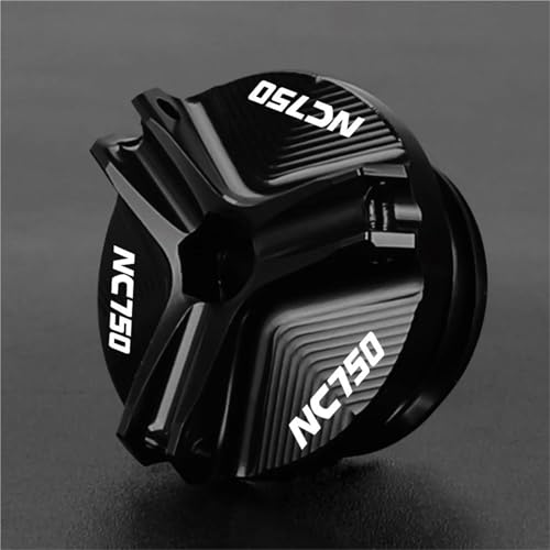 �L���b�v�����t���܂� �G���W���I�C���L���b�v�{���g�R���t�B���[�L���b�v�ی�A�N�Z�T���[ M19 * 2.5 �ɓK������z���_ NC700 NC750 NC750X NC 750X DCT 2015-2024 2025(Black C)