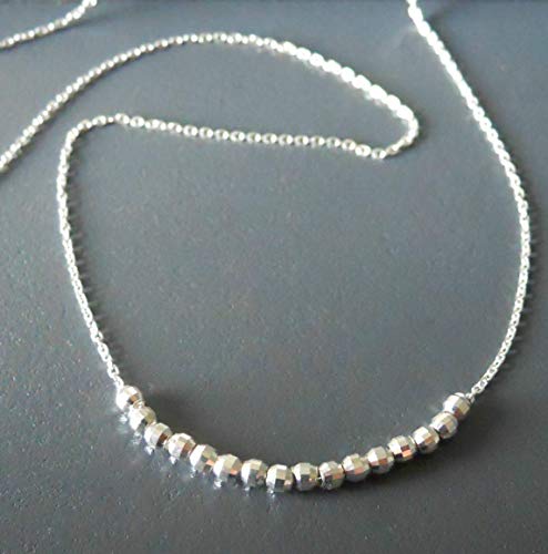 Annika Bella Handmade Beaded Sterling Silver Necklace For Women thumb #5