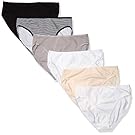 Amazon Essentials Women's Cotton Stretch Hi-Cut Brief Panty