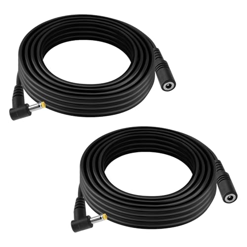 Cable alargador DC 24V 12V de 3 metros con conector de ángulo recto de 4.0x1.7 mm