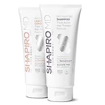 Shapiro MD Hair Growth Experts Shampoo and Leave in Conditioner, DHT Fighting Vegan Formula for Thinning Hair Developed by Dermatologists, Experience Healthier, Fuller Thicker Looking Hair, 1 Month