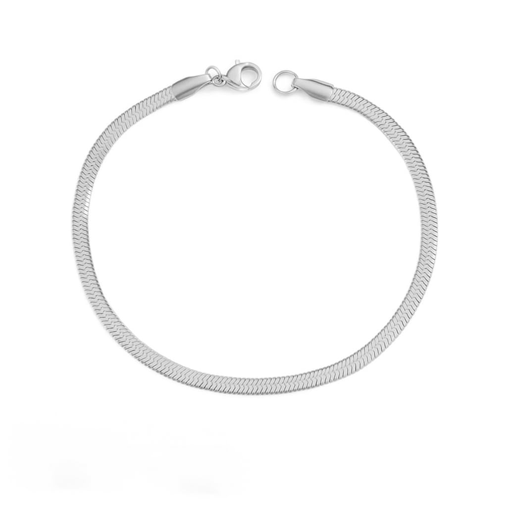 Snake Chain Bracelet For Men & Boys | Anti Tarnish Stainless Steel Waterproof Gift Jewelry Accessories