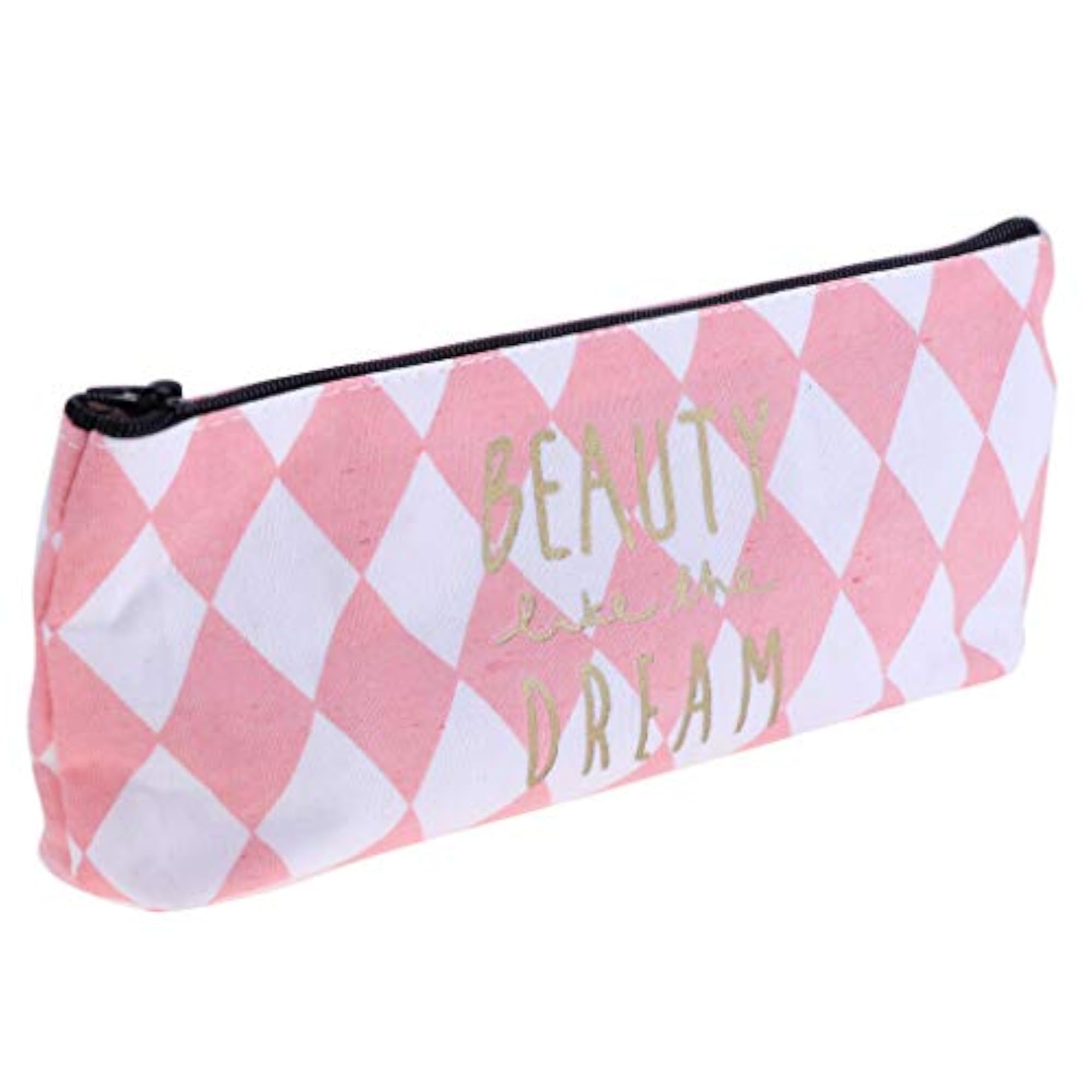 Pencil Case Bag with Zipper, Canvas Design