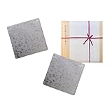 【 すずがみ 和紙でラッピング 】 かざはな 13×13 2枚 桐箱入