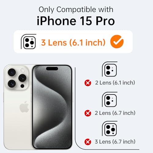 Kiresen Designed for iPhone 15 Pro Case - Upgraded Enhanced Camera Protection - Soft Microfiber Lining Inside - Liquid Silicone Shockproof Protective Phone Case 6.1" for Men Women Girls,Porcelain Blue by Kiresen - Used condition - Image 6