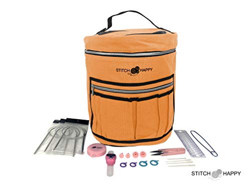 image for Designer Stitch Happy Knitting Starter Kit: 20 Piece Knitting Kit for 
