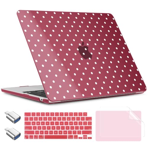 TWOLSKOO MacBook Air 33cm M5 M4 M3 M2 2026-2022�p�P�[�X�A�o�[�K���f�B�h�b�g | A3449 A3240 A3113 A2681�ɓK���B �n�[�h�v���X�`�b�N�V�F�� + �L�[�{�[�h�J�o�[ + �X�N���[���t�B���� 