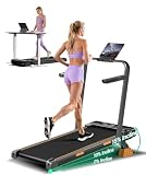 LONTEK Walking Pad with 15% Incline & Handle Bar, Treadmills for Home Small
