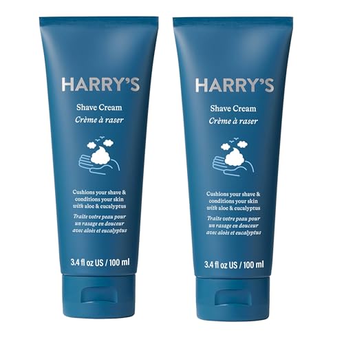 Harry’s Shaving Cream – Shaving Cream for Men with Eucalyptus – 2 pack (3.4 oz)