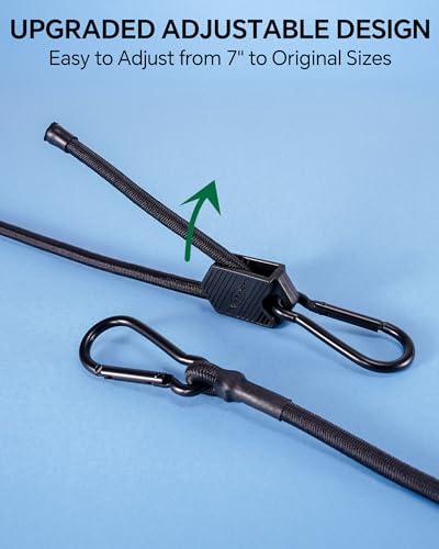 Sangles élastiques noires à élasticité supérieure et longueur réglable - 3