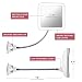 Fancii Espejo Maquillaje Flexible con Aumento de 10x, Luz LED Natural, Poderoso...