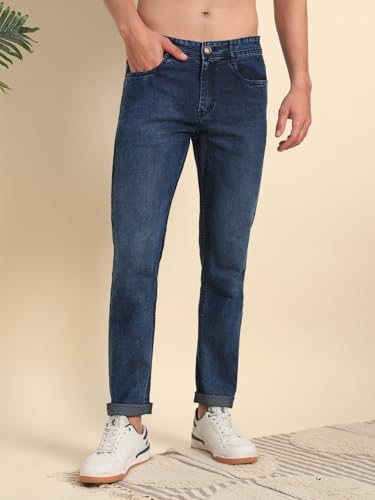 Image of Vogaan Regular Fit Stretchable Jeans for Men | Men's Stylish Denim Cotton Pants