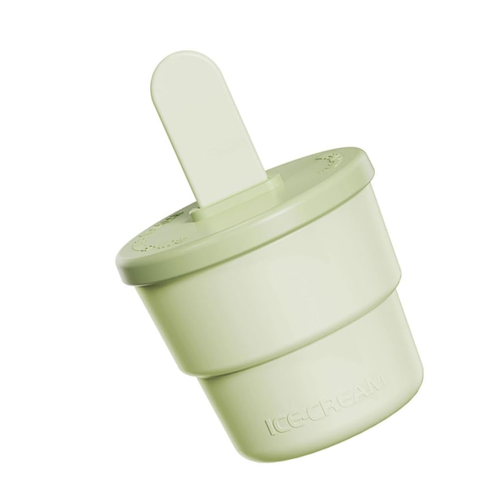 Moldes para polos， Moldes innovadores for hacer paletas de silicona fáciles de usar y moldes for helados(White)