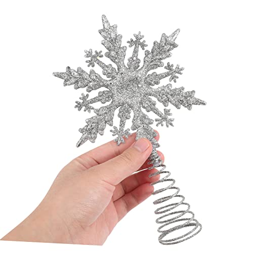 Estrella para árbol de Navidad y adornos brillantes para fiestas festivas 5