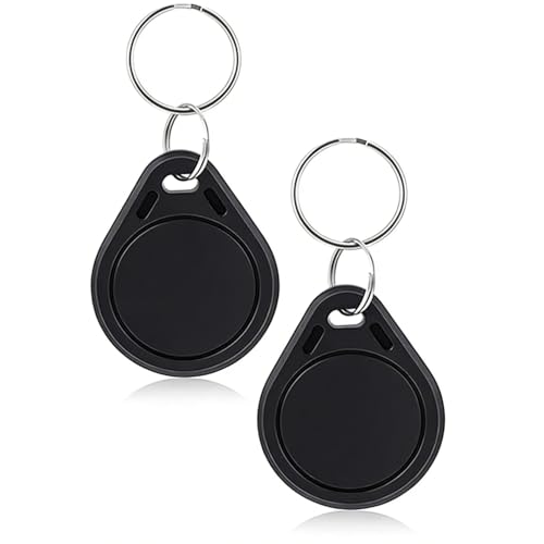 Classic black M1K keychain RFID IC S50 keychain ISO14443A 13.56MHz, suitable for electronic smart door lock token key (30)