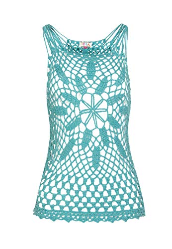 Top crochet femme caneva chic pour l'été
