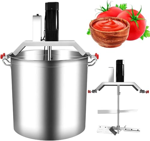 LBJDJYB Mezcladora Eléctrica Industrial para Mermeladas/Salsas/Rellenos - Máquina mezcladora automática de Alimentos para ollas de Sopa - Olla Caliente Acero Inoxidable