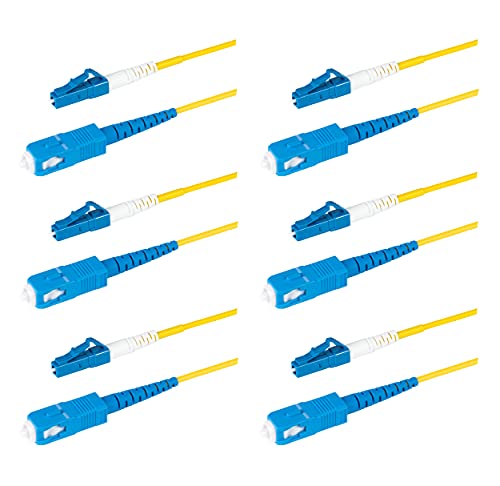 SpeedyFiberTX 6-pack OS2/SC-LC fiber patch cable