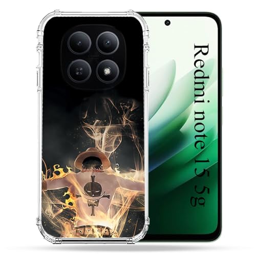 Coque Redmi Note 15 5G One Piece Ace Noir antichoc