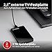 Intenso 6021480 Memory Play Portable Hard Drive 2TB, tragbare externe TV-Festplatte - 2,5 Zoll, 5400 U/min, 8MB Cache, USB 3 inkl. TV-Halterung, schwarz