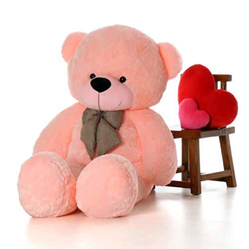 Image of Giant Teddy Bear 6 Feet - Soft Plush Stuffed Toy for Kids & Girlfriend, Soft Toy for Kids - Birthday Gift for Girls, Plush Toy Big Cuddly Hugging Bear, Gifts for Valentine's Day (Pink)