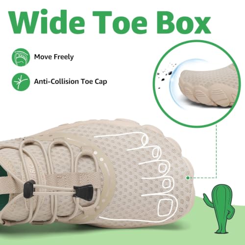 Image of SAGUARO Water Shoes for Women - Barefoot Quick-Dry Aqua Sock, Lightweight, Breathable for Swimming, Beach and Outdoor Activities Size 5.5-10.5