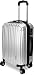 20-Inch ABS Lightweight Carry On Spinner Luggage - Silver - Utopia Home
