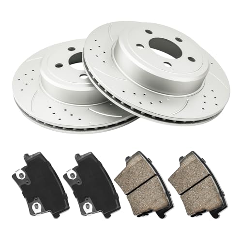 KAC 320mm Front Brake Kit, OE Brake Rotors and Ceramic Brake Pads Fit for 2006-2020 Dodge Charger 5.7L, 2009-2020 Challenger 5.7L, 2005-2020 Chrysler 300 5.7L, 2012-2020 300 3.6L,OEM#53024 D1057 by KAC - Used condition - US$56.06
