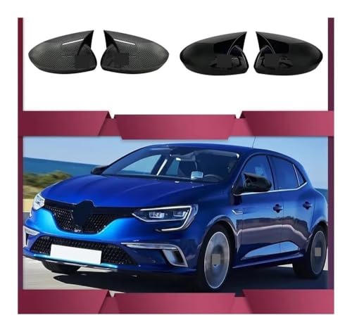 Coques rétroviseur Megane 4 noir brillant protection style