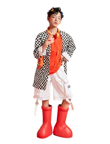 Manteau loisirs quotidiens pour garçon style smoking chic à carreaux