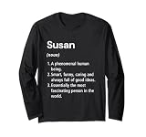 Susan Name Definition Dictionary Long Sleeve T-Shirt