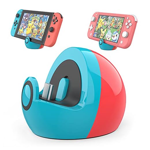 HEIYING Charging Dock for Nintendo Switch/Switch Lite/Switch OLED, Type C Port Switch Charging Stand Station,Replacement Switch Lite Charger Dock for Nintendo Switch