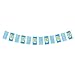 Beistle 54243 Oktoberfest Pennant Banner, 10 by 12-Feet, Blue/White/Yellow
