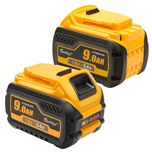 Image of QUPERR 2PCS 18V/54V 9.0Ah Battery Compatible with DeWalt DCB609 Power Tools