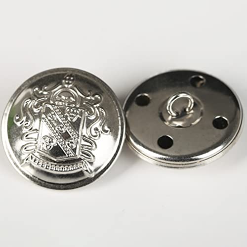 Healifty 50 Pcs Vintage Metal Blazer Botões De Costura Botões De Casaco Botões de Casaco Camisa Calç