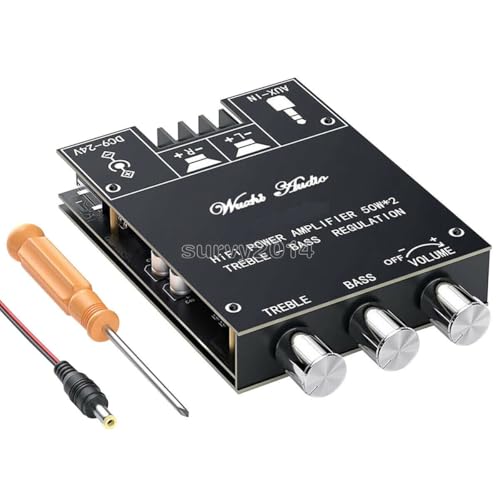 Ducduongshop Tool Part for TPA3116 Stereo o Power Amplifier Board Treble-BASS Tone 50W*2