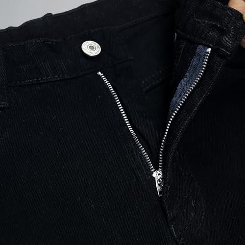 Image of Men's Straight Fit Stylish Non Stretch Mid Rise Pure Cotton Crafted with Premium Fabric Relaxed Jeans Available in Variety of Colour