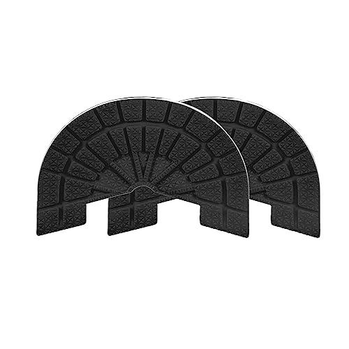 Image of HARFINGTON 1pair Shoe Sole Protector for Sneakers Size 8-8.5 Non Slip Pad Heel Plates Repair for Men and Women, Black