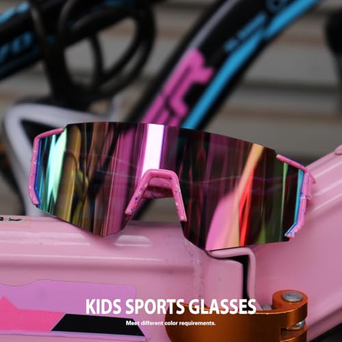 Image of SEKKAF Kids Sunglasses Youth Baseball Sunglasses for Boys Girls Softball Sports Sun Glasses UV Protection