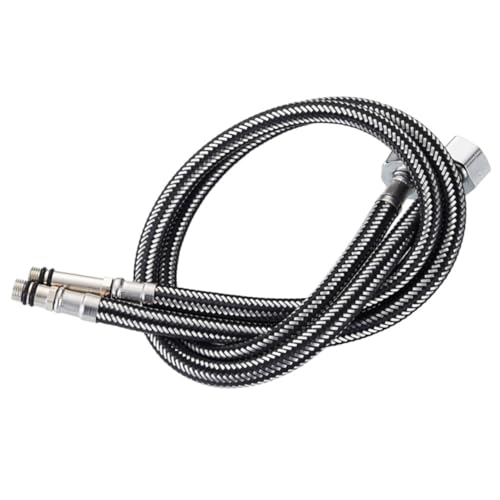 Lurrose 2 Piezas Tubería De Conexión Del Grifo Entrada Manguera De Agua Baño Tubo Conector De Manguera Hundir Manguera Expandible Manguera Flexible Ducha Alto Acero Inoxidable